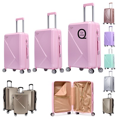 3 Piece Set 20In/24In/28" Abs/Pc Travel Luggage