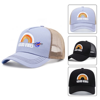 5 Panel Mesh Trucker Baseball Cap