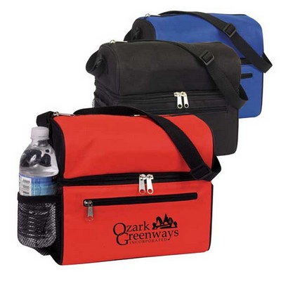 Round Top Dual Compartment 8 Pack Cooler