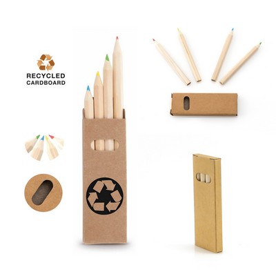 ECO-Cardboard & Wooden Hexagonal Pencils Set
