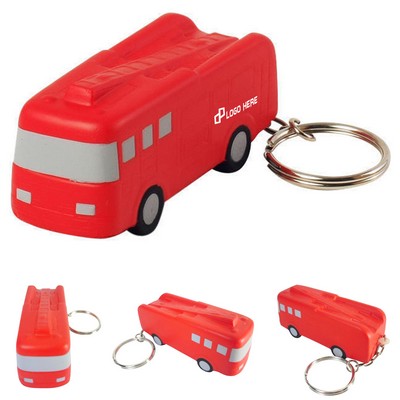 Fire Truck Stress Ball Keychains