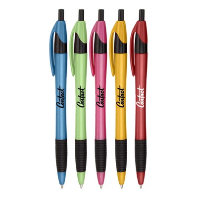 Union Printed - Slims Shiny Grip Click Pen