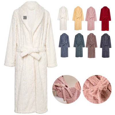 Cozy Coral Fleece Robe for Women