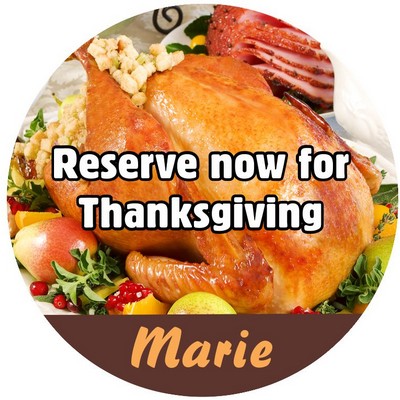 Full-Color Acrylic Name Badges - Round