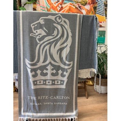 Terry Back Jacquard Woven Raised Relief Turkish Towel