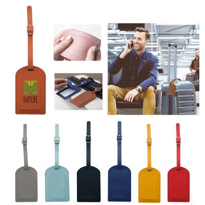 PU Leather Luggage Tags for Suitcases Travel Tags