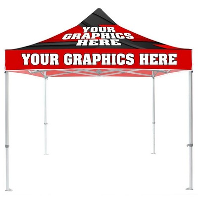 10' x 10' Standard Pop Up Tent with Sublimation Logo