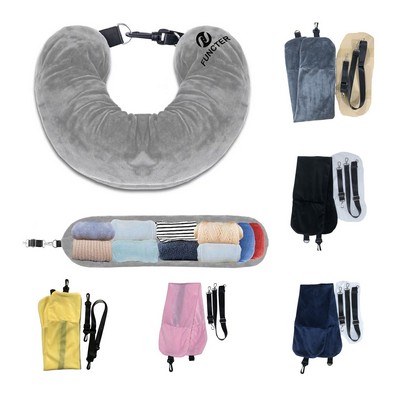 U Shaped Travel Neck Pillow Cover Unfilled