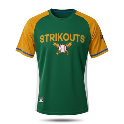 Men's Premium Solid Color Crew Neck Raglan Baseball T-shirt