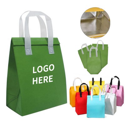 Disposable Woven Lunch Tote with Insulation