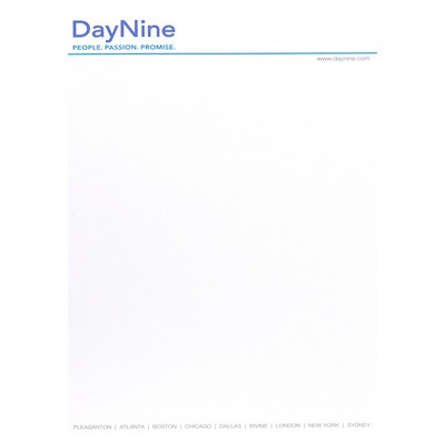 8" x 11" Memo Notepad 25 Sheet Custom Printed