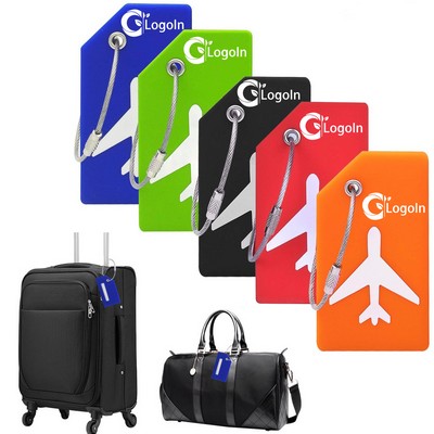 Silicone Luggage Tag with Name ID Card Perfect to Quickly Spot