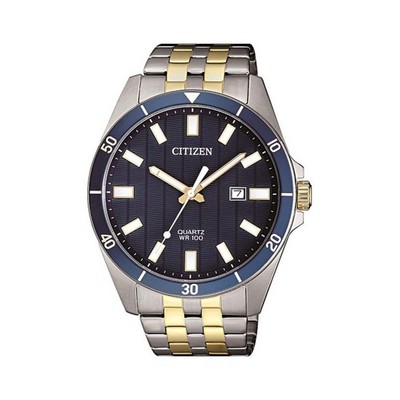 Citizen® Men's Quartz Two-Tone Stainless Steel Watch W/ Blue Dial