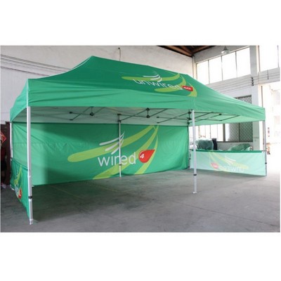 10'x20' Trade Show Tent With Back Full Wall