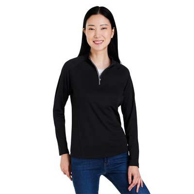 CORE365™ Women's Origin Performance Pique Quarter-Zip Pullover Shirt