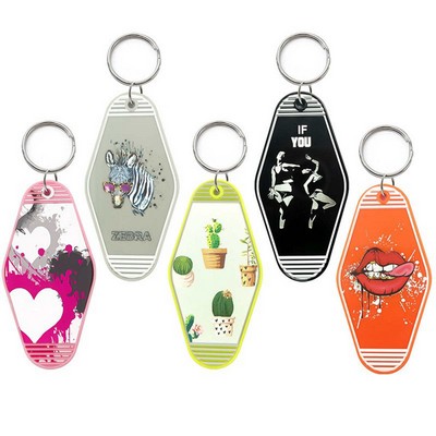 Plastic Hotel Keychain Motel Key tag