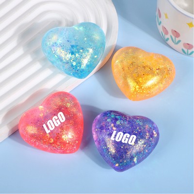 Pinchable Heart-Shaped Stress-Relieving Toy
