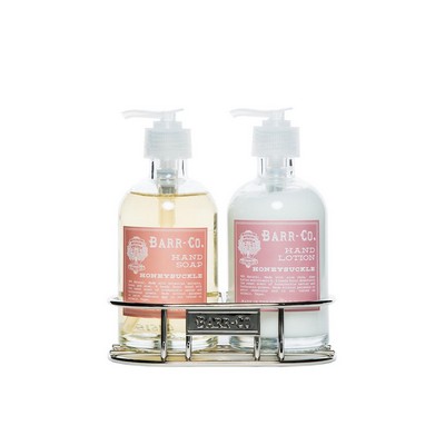 K.Hall Studio Barr-Co. Lotion/Soap Caddy Duo - Honeysuckle 8 Oz