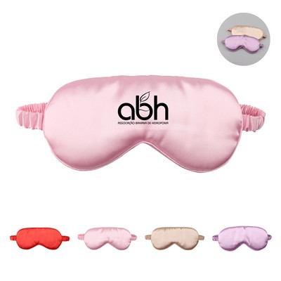 8" x 3.75" Silky Satin Eye Masks for Sleep W/ Elastic Strap