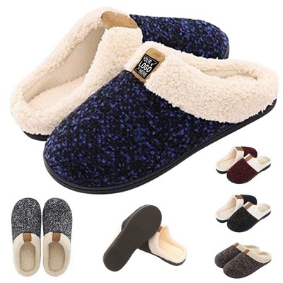 Cozy Fleece Memory Foam Slippers