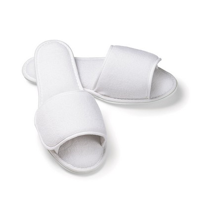 Men's Open Toe Terry Velcro® Closure Slippers