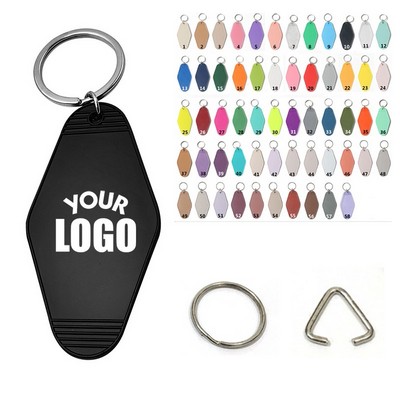 Plastic Hotel Tag Key Chain