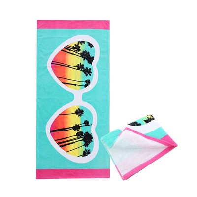 70*35" Oversized Cotton Beach Towel