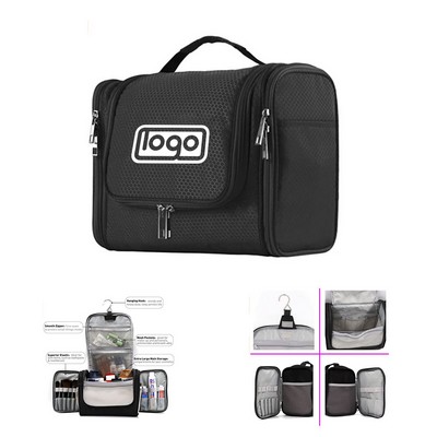 Hanging Travel Toiletry Bag w/ Mesh Pockets