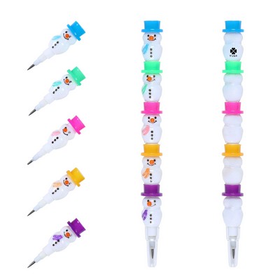 Snowman Stackable Pencil