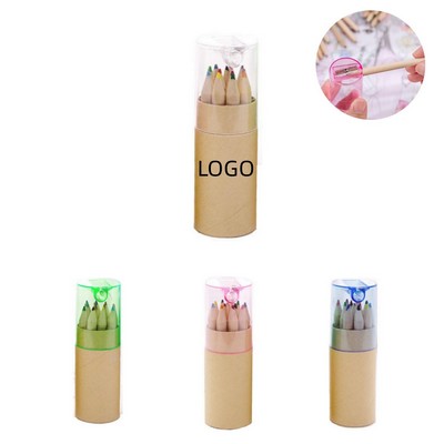 Mini Colored Pencils Set for Kids (w/ Sharpener)