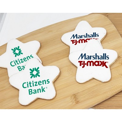3.5" Star Shaped Logo Sugar Cookie