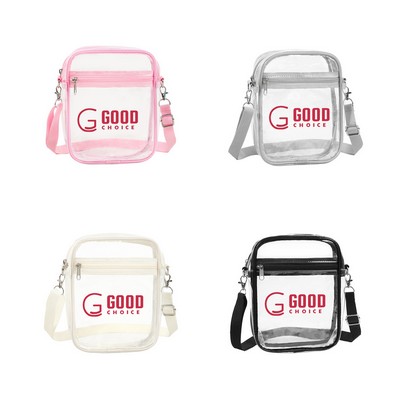 Transparent PVC Crossbody Bag