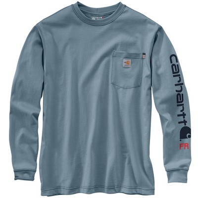 Carhartt 104130 Mens FR Force Irvine Loose LS Logo T-Shirt