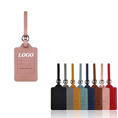 Customizable Pu Leather Luggage Tags