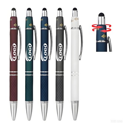 Orbit Spinner Chrome Metal Stylus Pen - Laser