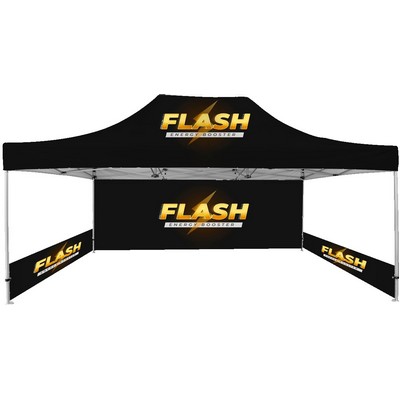 13' x 20' Hex Anodized Aluminum Frame Tent Kit w/Full Rear Wall & Side Walls