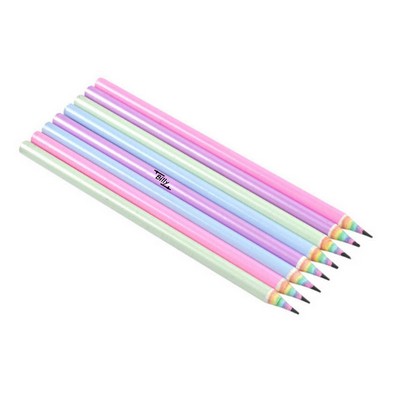 12PCS Eco-friendly Rainbow Pencils