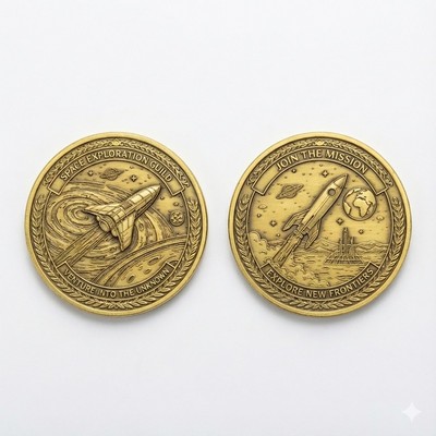 Custom-Shaped Die-Struck Challenge Coin