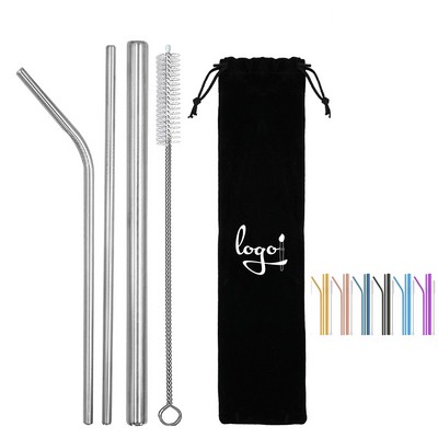 Stainless Steel Straw Set with Pouch