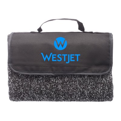 Wagon Train Roll-Up Picnic Blanket (2 Color Imprint)