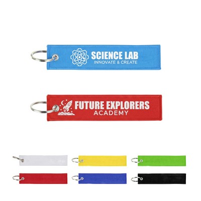 Woven Luggage Keychain Tag