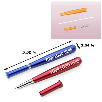 Mini Metal Baseball Bat Ballpoint Pen in Vibrant Colors