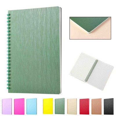 Wide Ruled Notebook Spiral Journal PVC Cover Notepade