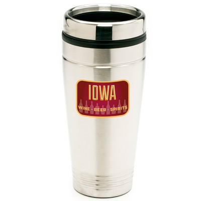 16 oz. Coffee Travel Stainless Steel Vacuum Insulated w/ lid, Hot or Iced