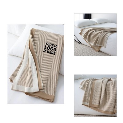 Modern Soft Knitted Blanket