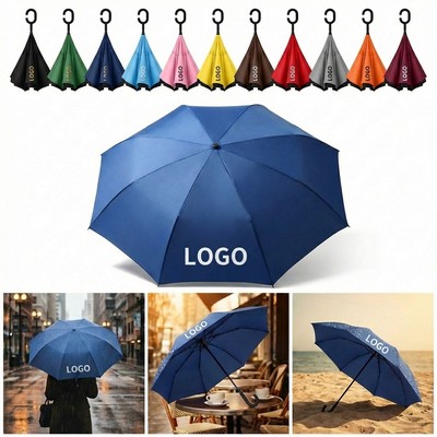 48" Arc Two-Tone Inverted Reverse Umbrella