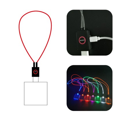 Custom Acrylic Led Badge w/Lanyard