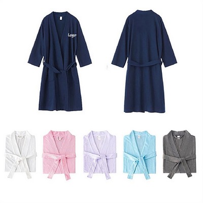 Lightweight Waffle Bathrobe
