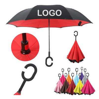 Double Layer Waterproof Inverted Umbrella