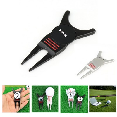 4" 1 Golf Divot Tool with Ball Marker